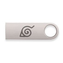 Konoha 패턴 미니 펜 드라이브 64 기가 바이트 32 16 8 4 금속 USB 스틱 феешна 방수 플래시 키 usb 클래식 애니메이션, silver_1GB