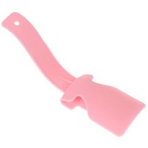 1/2pcs 구두 뿔 전문 검은 Plastick 경적 숟가락 모양 구h 주걱 기중 장치 유연한 튼튼한 슬립 16cm, 분홍색