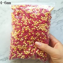 15g 4-6mm 여러 가지 빛깔의 폴리스티렌 스티로폼 폼 비즈 다채로운 미니 볼 필러 상자 병 공예 DIY 장식, 17 4-6mm Mix 15g_01 4-6mm