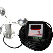 타워크레인 풍속계측정 센서 풍력 풍속 풍향계 교육 터빈 풍향 바람 센서, 미들엔드 본체+알루미늄 풍배개