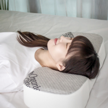 일자목 거북목 뒷목에 착 붙는 경추베개, 아이보리+아이보리, 2개 세트