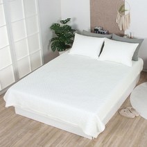 천솜이 리즈 다이아 60수아사 피그먼트워싱 순면이불겸침대패드(고정밴드 없음 SS/Q/K/LK)8종모음, 민트