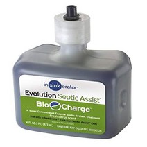 InSinkErator CG Evolution Septic Assist Bio Charge Replacement Cartridge 16-Ounces Blue, 1