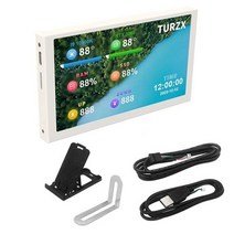서브모니터 휴대용모니터 5인치 IPS c타입 보조 화면 컴퓨터 LCD 디스플레이 USB 다이나믹 서브 스크린, 01 White Screen Kit 1
