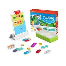 Osmo - iPad용 코딩 스타터 키트-3 교육 학습 게임-5-10세 이상 -코드 배우기 코딩 기초 및 코딩 퍼즐-STEM 장난감 선물 - 논리 코딩 기초 남학생 및 여학생, Coding Starter Kit for iPad