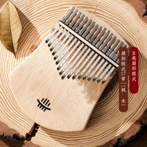 창의적 칼림바 17 키 손가락 피아노 휴대용 초보자용 나무 뮤지컬 키보드 어린이 음악 악기 선물, 02 Style 2