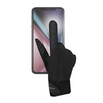 노스바이크 자전거 터치 방한장갑 NB-040, 블랙