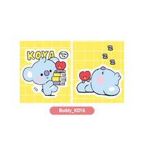 퍼즐피플 BTS BT21 보석십자수 모음, 1Ea, 보석십자수 스티커 Buddy KOYA 9.5x11