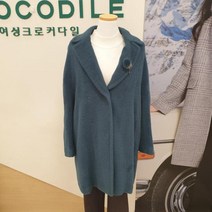크로커다일레이디 크로커다일레이디 알파카 오버핏 모직코트
