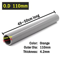 PVC 배관자재 강관파이프 게이트밸브 수도배관자재 O.D 20 110mm 플라스틱 회색 파이프 49-50cm 길이 정원 관개 액세서리 튜브 수족관 탱크 DIY 피팅 물 공급 업체, [01] 1pc Grey Pipe, [09] O.D 110mm
