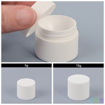 굿마켓 불투명 휴대용 원형 케이스 납작용기 크림샘플용기, 15g
