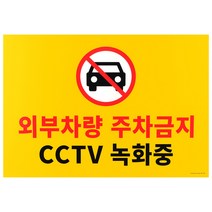 대형 포맥스 주차금지 표지판