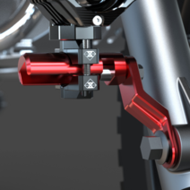 안개등 브라켓 6mm 심보형 바퀴축설치 Type2 PCX 포르자 설치가능, 골드