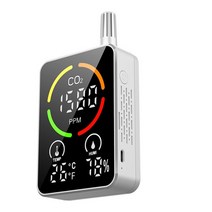 실내 공기질 측정기 농도 휴대용 산소 습도 공기 이산화탄소 미세먼지 co2 air quality meter monitor co2 감지기 온도 센서 테스터 알람 포함 101, 협력사, [01] 2