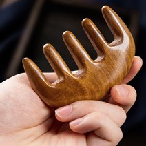 크로닉401 원목 두피 마사지 빗 샴푸 지압 5발 브러쉬, 3번