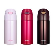 써모스 보냉병 스트로보틀 빨대컵 FHL-400K 0.4L, 스트로베리레드
