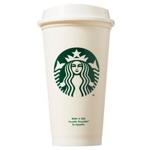 스타벅스 리유저블 텀블러, 화이트, 473ml, 1개