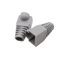 RJ45 CAT6 CAT5e 케이블 캡 어댑터 이더넷 네트워크 커넥터 커버 모듈 형 플러그 보호 슬리브, 협력사, 다른, 회색 100Pcs