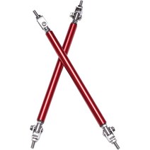 에어댐 호환용 유니버설 프론트 범퍼 립 스플리터 스트럿로드 타이 서포트 바 폭스 바겐 골프 6 MK6 GTI 2, 05 10cm Black