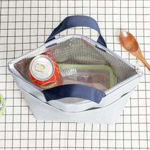 생활탐구 휴대용 보온 보냉 도시락 가방 옥스포드 원단 피크닉 보냉백 이유식 보냉가방, 베이지