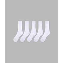 일오공칠 5팩 1507 클래식 더블 애슬레틱 삭스 양말 _ 스노우화이트 여성 여자용 DOUBLE ATHLETIC SOCKS SNOW 화이트 WOMAN