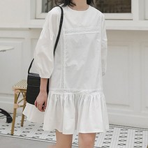 플레인 요거트 펀칭 미니 원피스(mops1406) .드레스날다