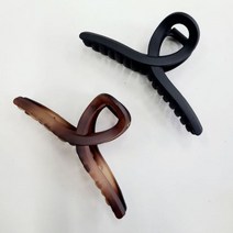 아름담다 13cm 빅사이즈 올림머리 무광 꼬임 집게핀 (1+1)
