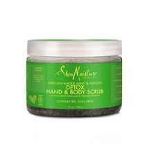Shea Moisture Sheamoisture 칙칙한 스킨용 일루미네이팅 핸드 앤 바디 스크럽 코코넛 히비스커스 프리 스킨 케어 355 ml(12 온스), Mint and Ginger