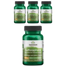 스완슨 설포라판 400mcg 베지 캡슐, 60개입, 4개