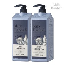 [밀크바오밥] 세라 샴푸 1200ml 2개, 향 선택:화이트솝