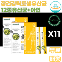 장건강 락토생유산균12종유산균 아연 딸기맛 1억CFU 프로바이오틱스 1일1포 비피더스균 남녀노소 누구나 여성 여자 여대생 여고생 허리라인 S라인 유해균억제 어린이 어린아이 우리아이, 22개, 45g