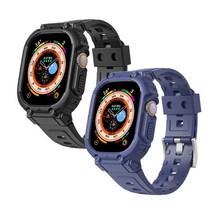 bob 애플워치 빅뱅 일체형 벨트버클 실리콘 스트랩 밴드 시계줄 Apple Watch 8 7 SE 6 5 4, 42_44_45mm공용_스타라이트