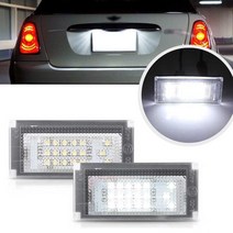 자동차 LED 번호판 조명 6000K 플레이트 전구 BMW미니 COOPER S R50 R53 액세서리 2개