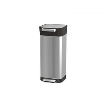 Joseph Joseph 지능형 폐기물 타이탄 쓰레기통 압축기 20리터 스테인리스, Stainless Steel_8 gallon/30 li