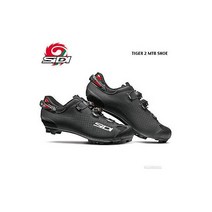 새로운 2023 Sidi TIGER 2 카본 MTB 산악 자전거 신발: 블랙, 43, 43