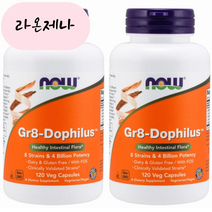 홈쇼핑 나우푸드 Gr8 도필러스 유산균 120캡슐 2통 락토바실러스 람노서스 애시도필러스 카제이, 2개, 120개