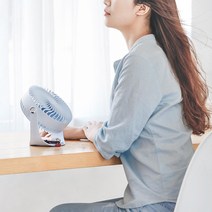 토리몰 Emotion 탁상용 미니 선풍기, 스카이블루, 이모션