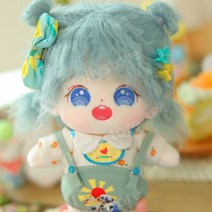20cm 무속성 솜인형 여자 솜깅이 몸체 아이돌인형 목화솜 면 봉제인형 선물, 20cm(옷 제외), 바다 소금 스무디 (출생 증명서 포함)