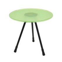 개폐식 원형 테이블 접는 높이 조정 가능한 다기능 안정적인 가구 바베큐 낚시 하이킹 주방을위한 내구성, 플라스틱 합금, 녹색