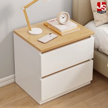 JS리빙 협탁 침대 침실 미니 거실 원목 3단 서랍장 사이드 테이블 엔틱 수납장 선반 모던 거실장 보조 수납 인테리어 우드 베드 화이트 서랍 침대옆 튼튼한 정리대 DK*991U78, 크리 협탁