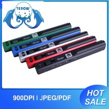 iscan 휴대용 크리에이티브 핸드헬드 모바일 휴대용 문서 스캐너 900dpi type-c lcd 디스플레이 지원 jpgpdf 형식, 찢어진 조각, 1개