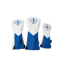 Izzo Golf 골프 헤드커버 세트 드라이버 페어웨이 우드 하이브리드 [미국 직배송], Set - Driver Wood Hybrid