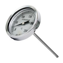 아쿠바 바이메탈 온도계 CS-150L 0~250℃ 150mm (일반형) 기름온도 급식실 치킨집 포장마차 온도계