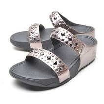 핏플랍 BIKER CHIC SLIDE 477-054 PEWTER