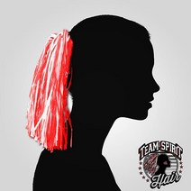 Team Spirit 헤어 폼폼, Red and White
