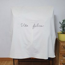 탁토리 행복한인생 행거가리개 가리개 80*145, 백아이보리