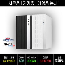 컴퓨터 본체 사무용 업무용 가정용 게임용 데스크탑 조립PC 윈도우10, 옵션03 사무용