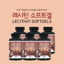 나쁜 혈중 콜레스테롤 콜레스톨 모세 혈관 수치 인지질 개선 관리 에 좋은 식물성 대두 레시틴 포스파티딜세린 영양제, 6BOX(1년분)