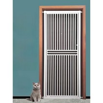 강아지방충망 고양이방묘문 가정용 실내 휀스 펜스 울타리, 키 190cm