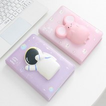 나skswint_말랑말랑 노트 문구용품 스퀴시 메모장 캐릭터 수첩 다이어리 디자인 속지 사철제본 예쁜♥winters, ♥winters마우스 3번